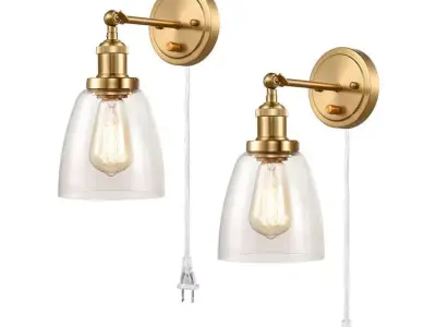 Glass Wall Lights Low-poly 3D model