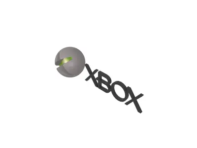 Xbox 2005 Logo v1 002 Free low-poly 3D model