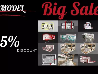 EXHIBITION STAND PACKAGE  3D Model Collection