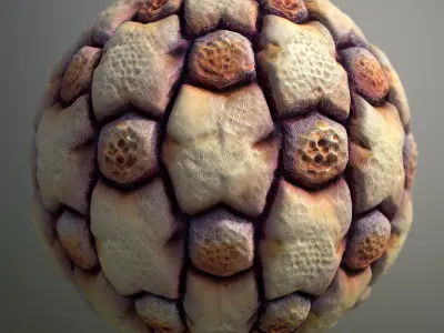 Material Skin Alien 14 Seamless PBR Texture Texture
