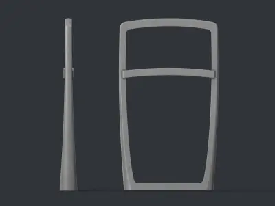 Bike Rack 24 PBR Game Ready Low-poly 3D model