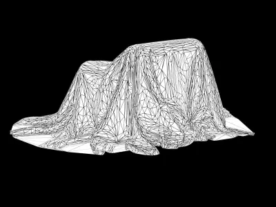 Fabric Cover 17 Low-poly 3D model