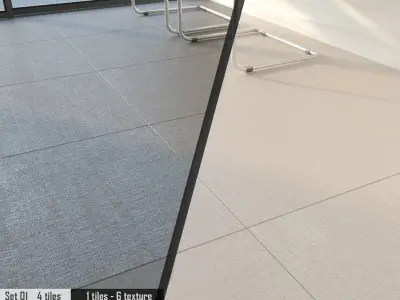 Ariana Canvas Set 3D model