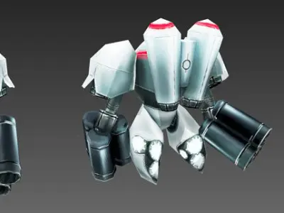 ROBOTS COMANDO Low-poly 3D model