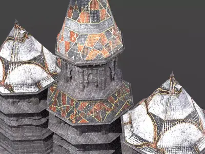 Germanic Tall Grand Tower 2 Designs 3D model