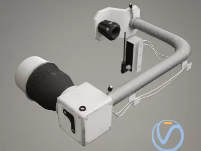 SciFi camera mount A Low-poly 3D model