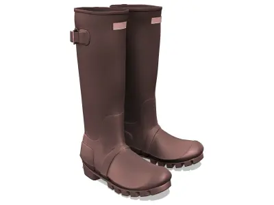 Wellington Boots Low-poly 3D model