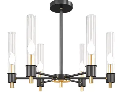 GOLD SEA GLASS CHANDELIER Low-poly 3D model