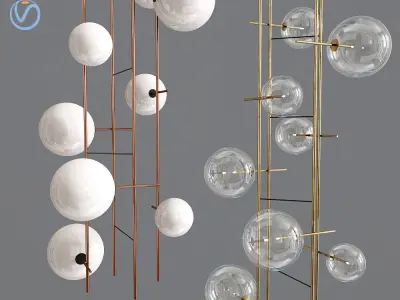 Bolle Tela Gallotti Radice Pendant Lamp 3D model