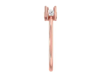Women Open End Light Weight Band Ring 3D print model order