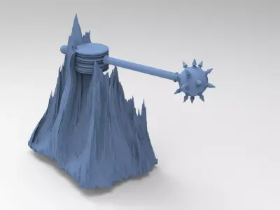 Quest for Power Mace Cliff  3D model