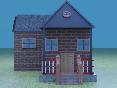 small house  Free 3D model
