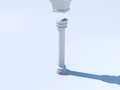 Pillar Basic Free low-poly 3D model