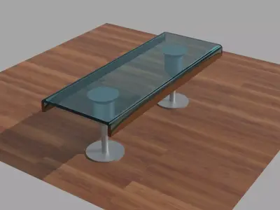 Glass Table 3D model