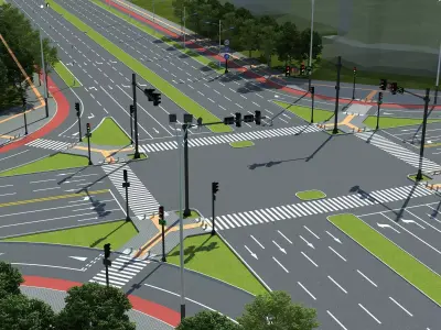 Road Street Collection  3D model