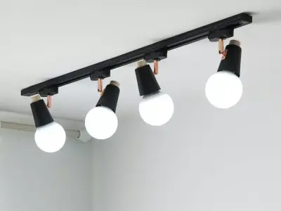 Como rail lighting 1M set 3D model