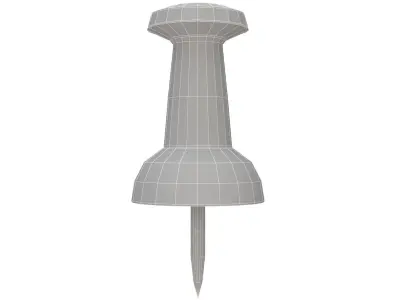 Assorted Push Pin Red 3D model