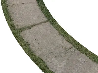 Concrete path 3D model