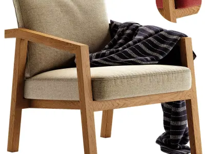 SVELTE T Easy Chair By PARLA 3D model