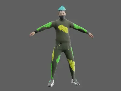 Free Fire Model Low-poly 3D model