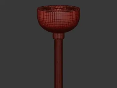 CONTEMPORARY BRASS CHANDELIER Y 3D model