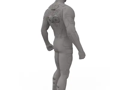 Ultraman statue of man 3D print model