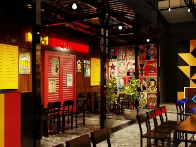 RESTAURANT BEER V1  Low-poly 3D model