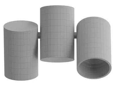 Arcchio Gesina ceiling lamp 3D model