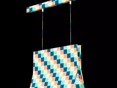 Track magnit chandelier light 01 3D model