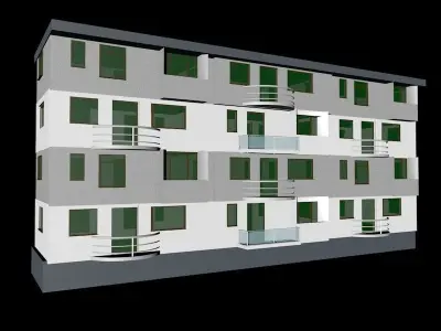 Apartment Building 3D model