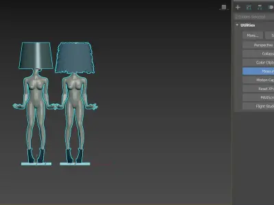 MANNEQUIN FLOOR LAMP FREDERIKA 3D model