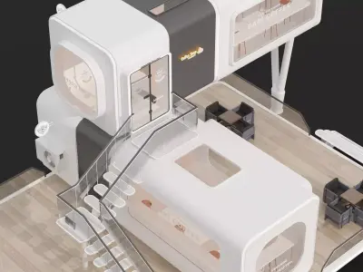 Container Kiosk 3D model