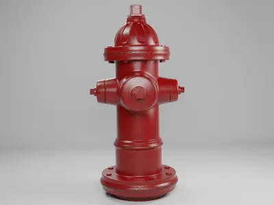 Fire hydrant 3D model 51