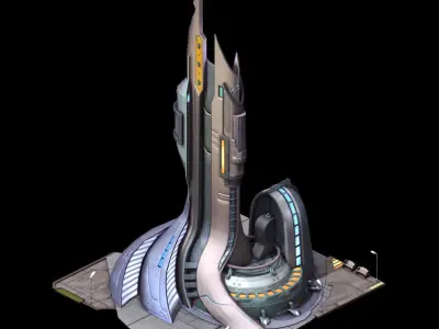 Future world - power system 3D model