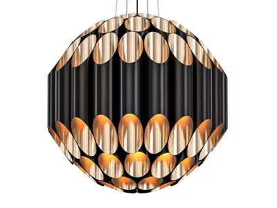 KRAVITZ modern pendant light - gold 3D model