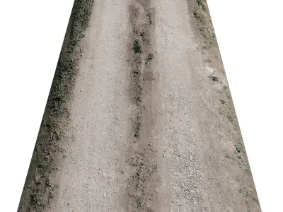 Road collection railroad track with snow 3D Model Pack