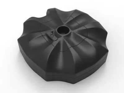 Garden Umbrella Accessory Low-poly 3D model