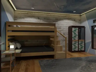 Bunk  Mattress Free 3D model