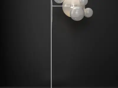 Floor lamp Giopato and Coombes Bolle 6 bubbles 3D model
