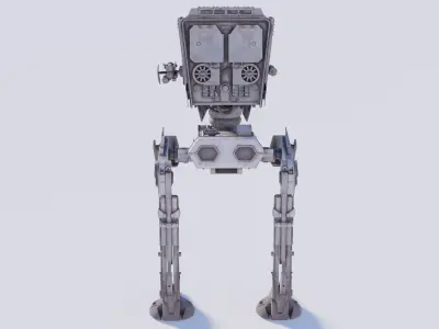AT-ST Low-poly 3D model