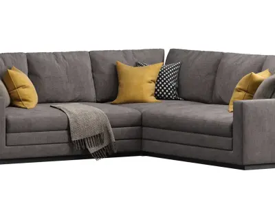 Wesley Hall - Dapper Sectional 3D model