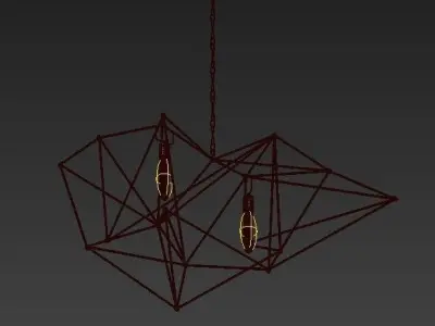 Maquette Double Chandelier 3D model