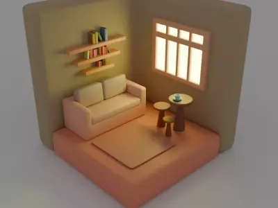 Warm room 3D model
