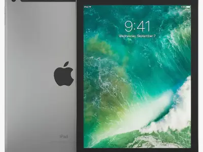 Apple iPad 9-7 Wi-Fi Cellular 3D model