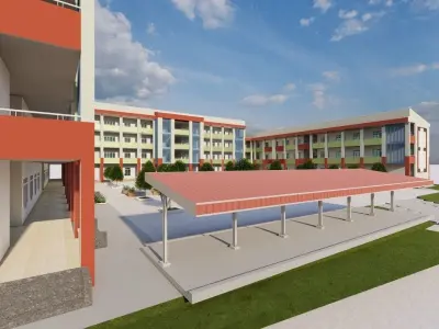 School-University- High School 3D model