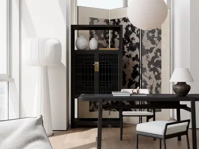 Apartment interior scenes  3D model order