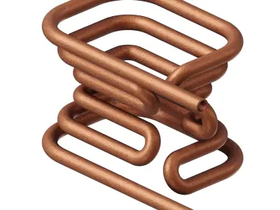 Antique Copper Heating Coil 3D model