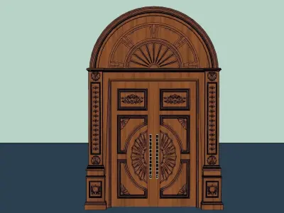 Vintage door 3D model