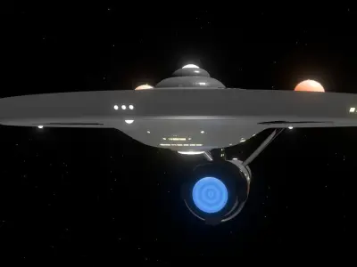 Modified USS Enterprise from the Original Television Series 3D model