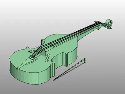 Viola violin 3D model